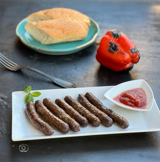 grilled pepper sausage