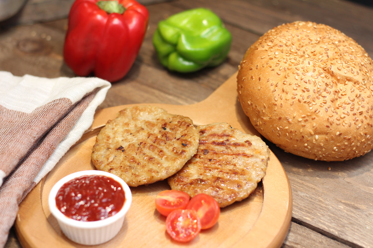 Chicken Burger cooked